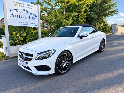 Mercedes-Benz C 180 Cabriolet AMG Line nieuwstaat donkerblauw dak
